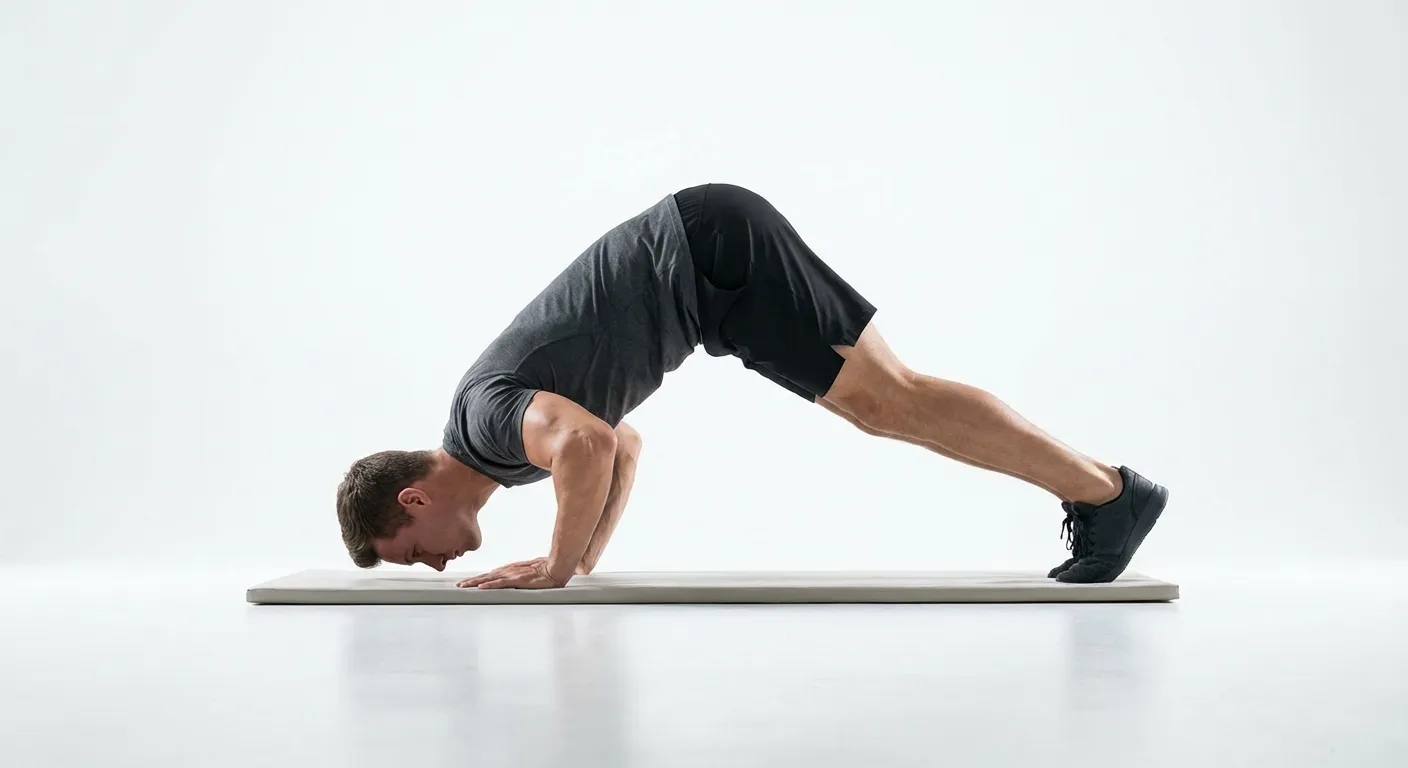 Flexiones en Pica (Pike Pushups)