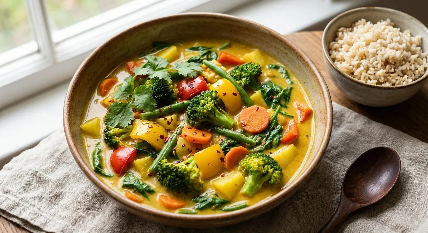 Curry de coco vegetariano